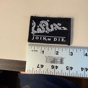 Join or Die Snake Patch Sew Iron On Revolutionary War America